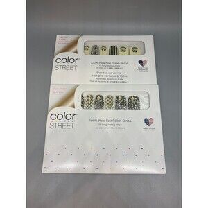 Color street Halloween bundle glow in the dark ghosts nail strips new